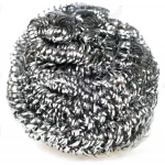 Metal dish scrubber