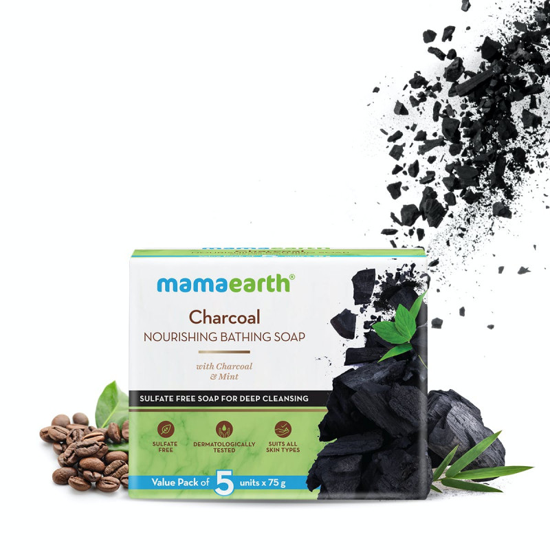 Mamaearth Charcoal Soap Pack 5